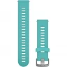 Ремешок GARMIN QUICK RELEASE BAND 20MM AQUA/STAINLESS FR245