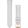 Ремешок GARMIN QUICK RELEASE BAND 20MM WHITE ITALIAN LEATHER/24K GOLD PVD